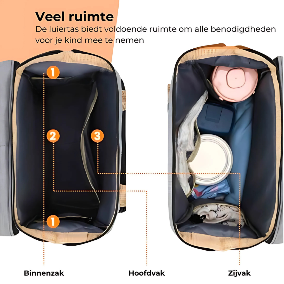 Chomfy BabyBuddy -  Van luiertas naar Babybed in een Handomdraai
